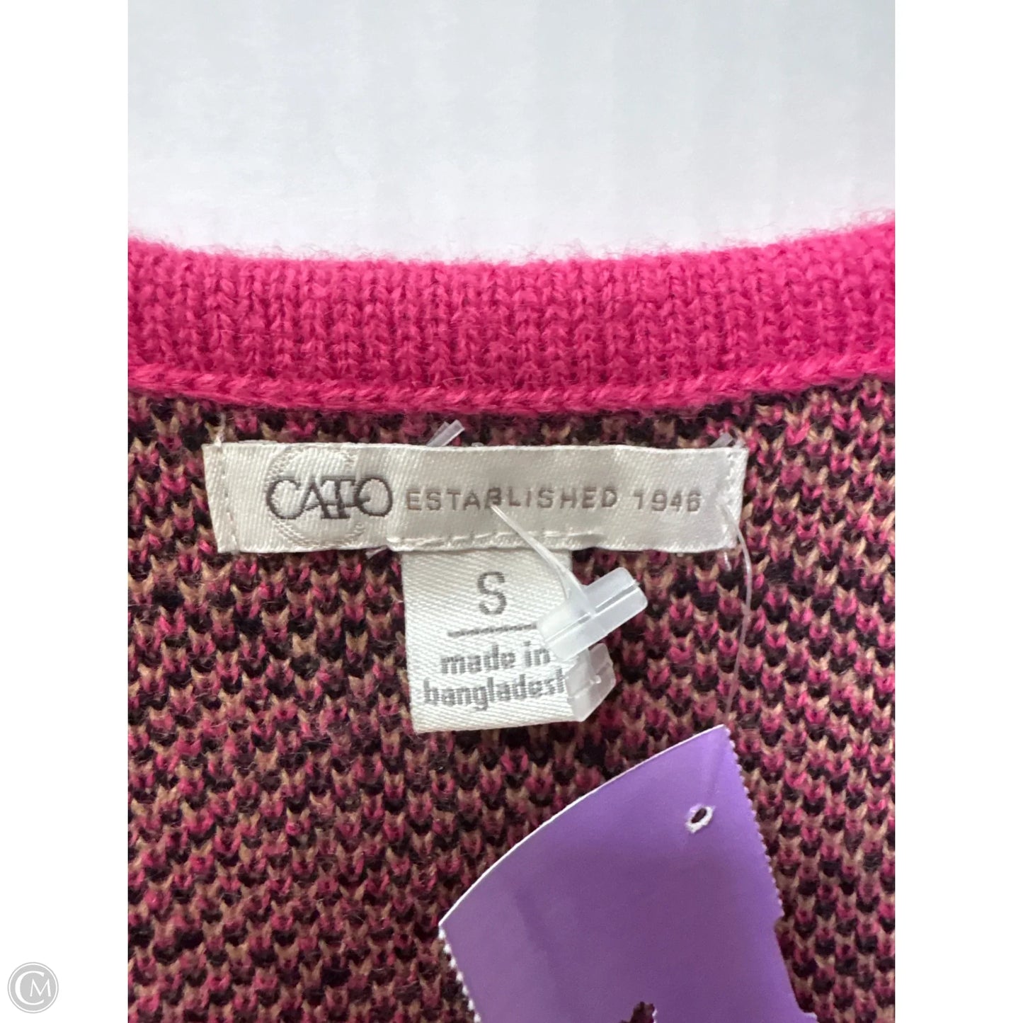 Top Sleeveless By Cato In Animal Print, Size: S