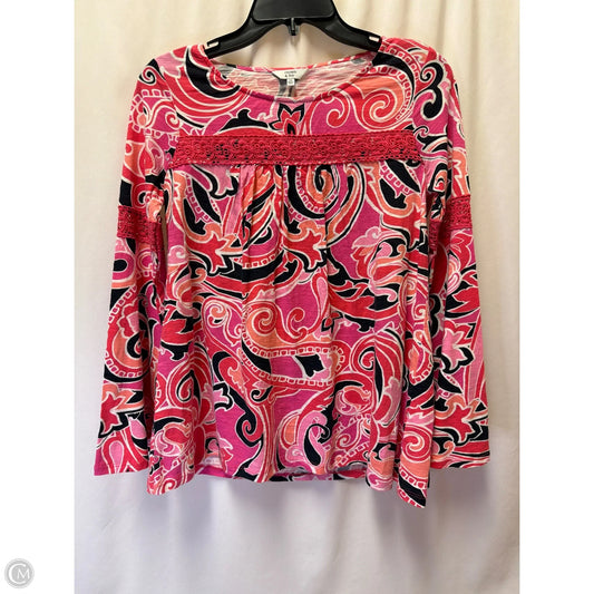 Top Long Sleeve By Crown And Ivy In Pink, Size: Xs