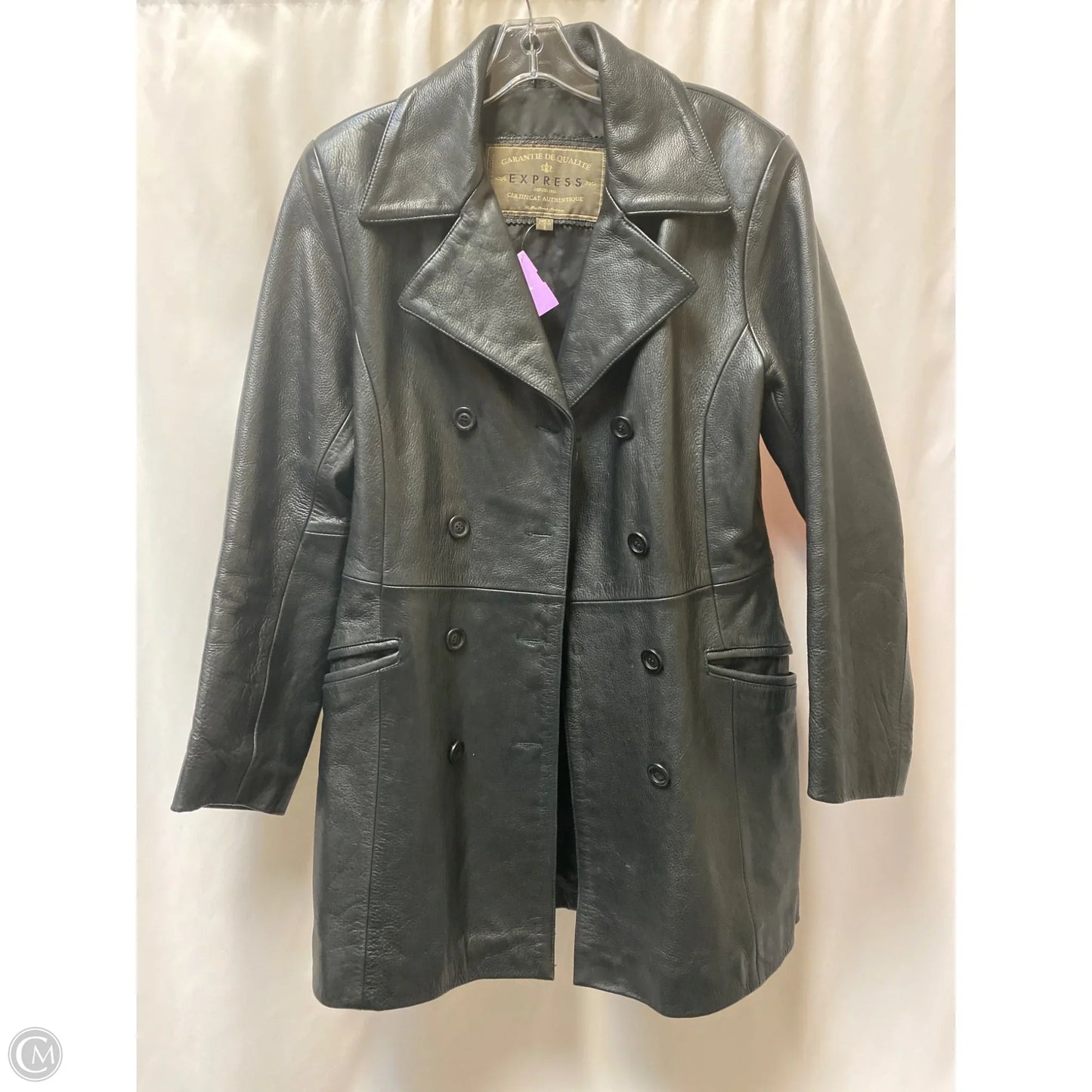 Jacket Leather By Express In Black, Size: S