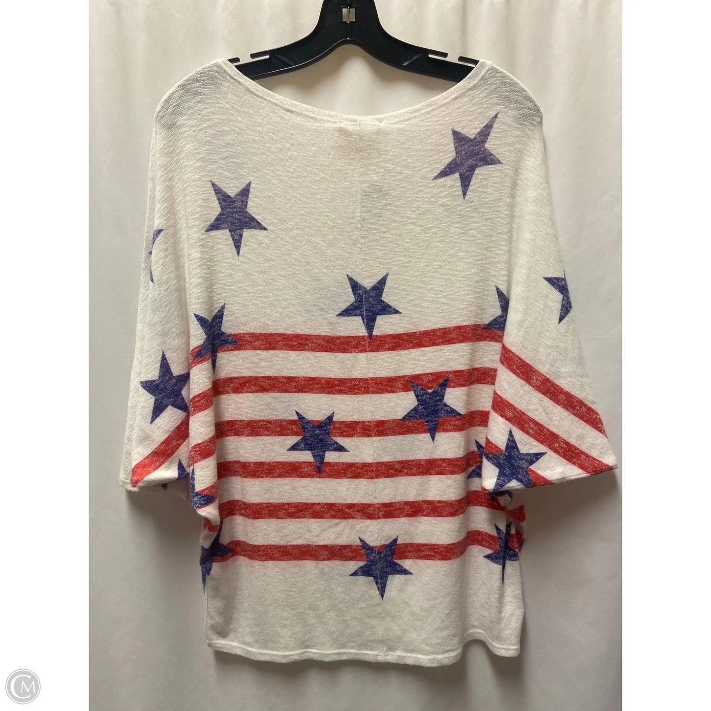Top 3/4 Sleeve By Fantastic Fawn In White, Size: M