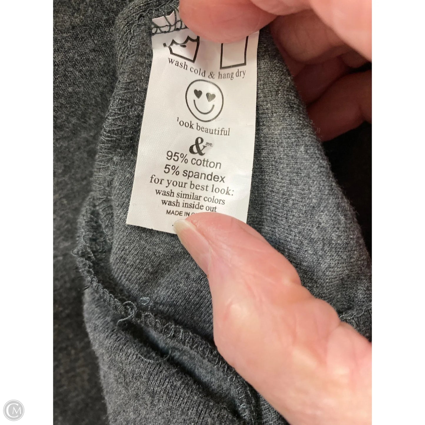 Sweatshirt Hoodie By Clothes Mentor In Grey, Size: 1x