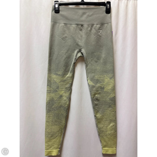Athletic Leggings By Gym Shark In Yellow, Size: S