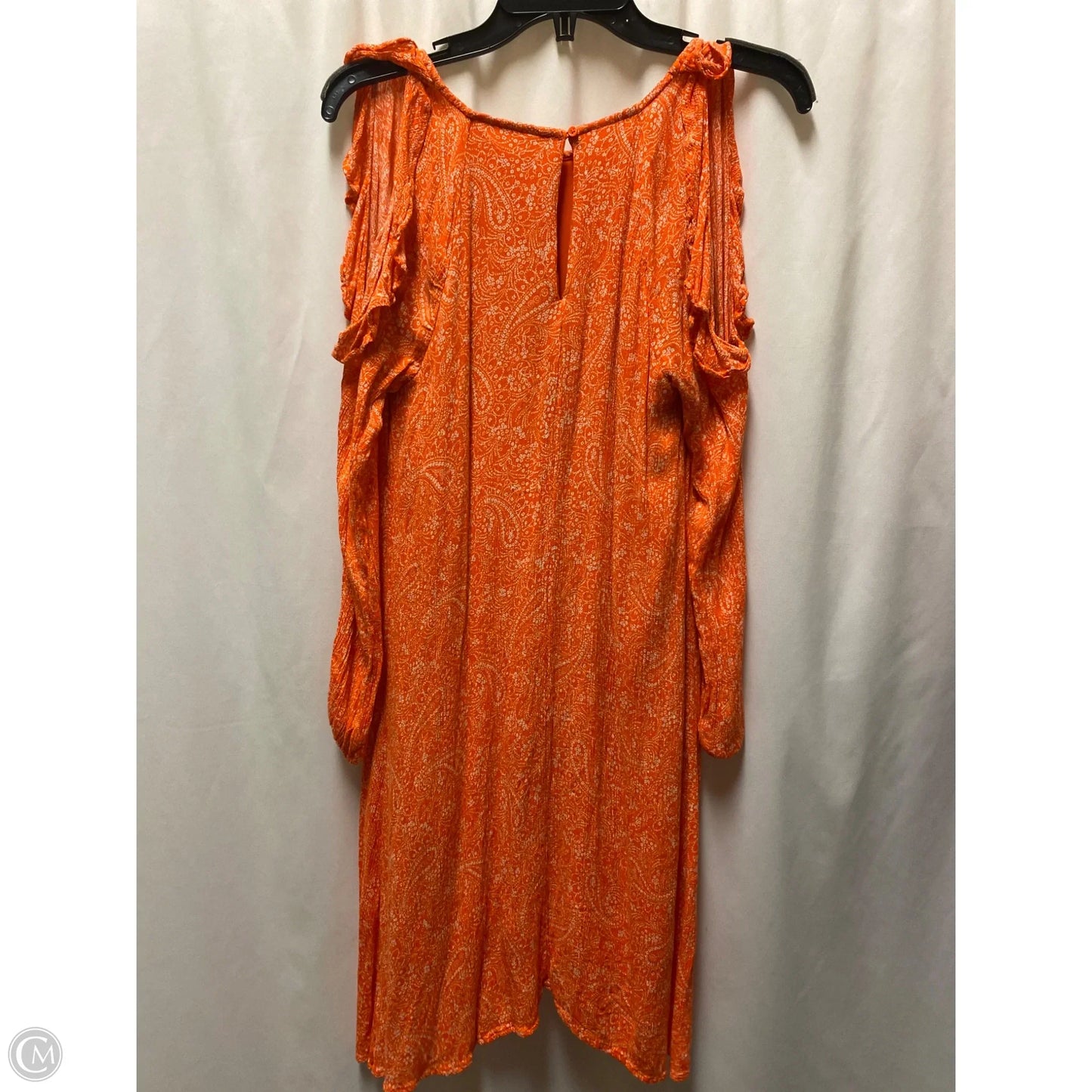 Dress Casual Midi By Old Navy In Orange, Size: L