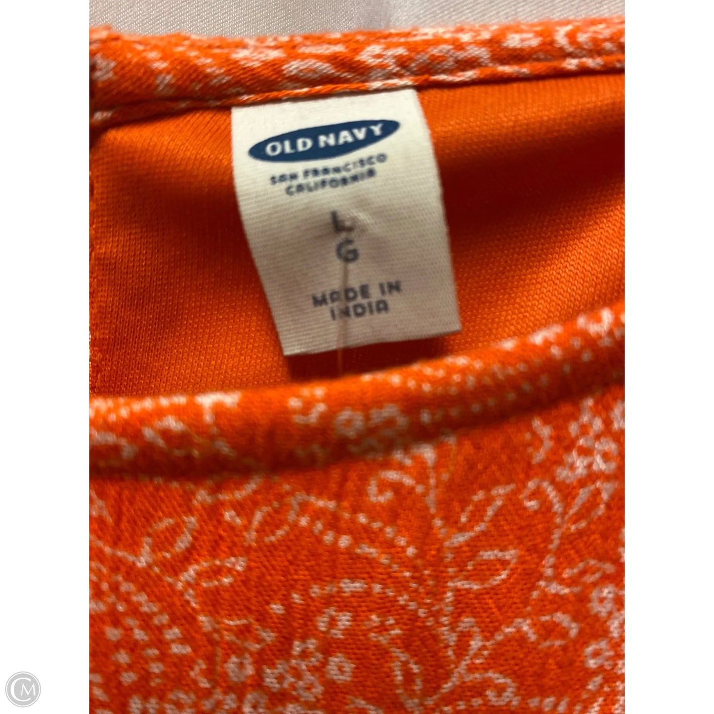Dress Casual Midi By Old Navy In Orange, Size: L
