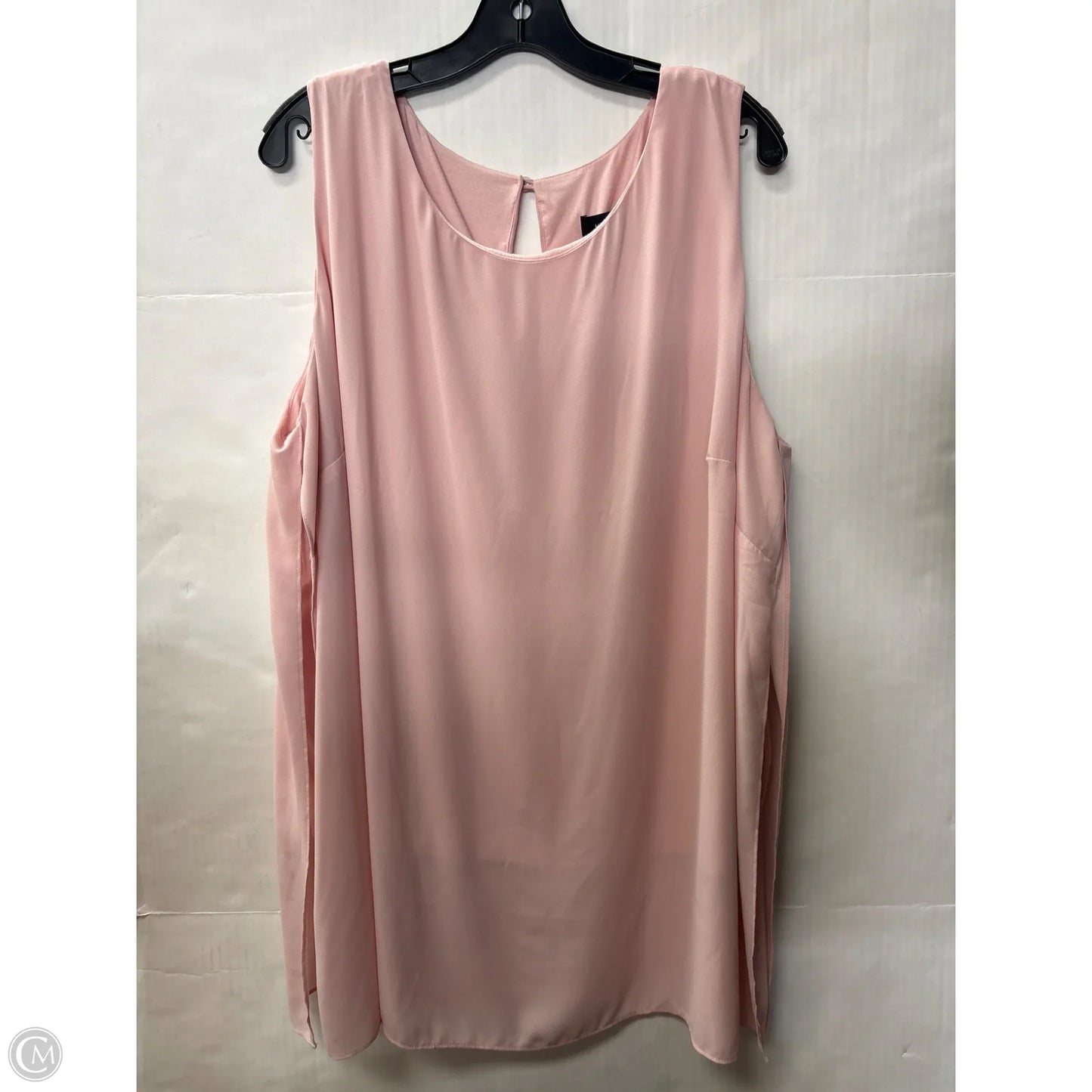 Top Sleeveless By Karen Kane In Pink, Size: 2x