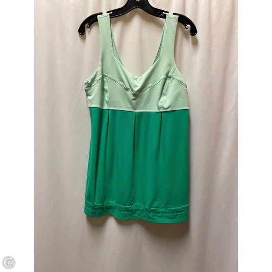 Athletic Tank Top By Lululemon In Green, Size: 12