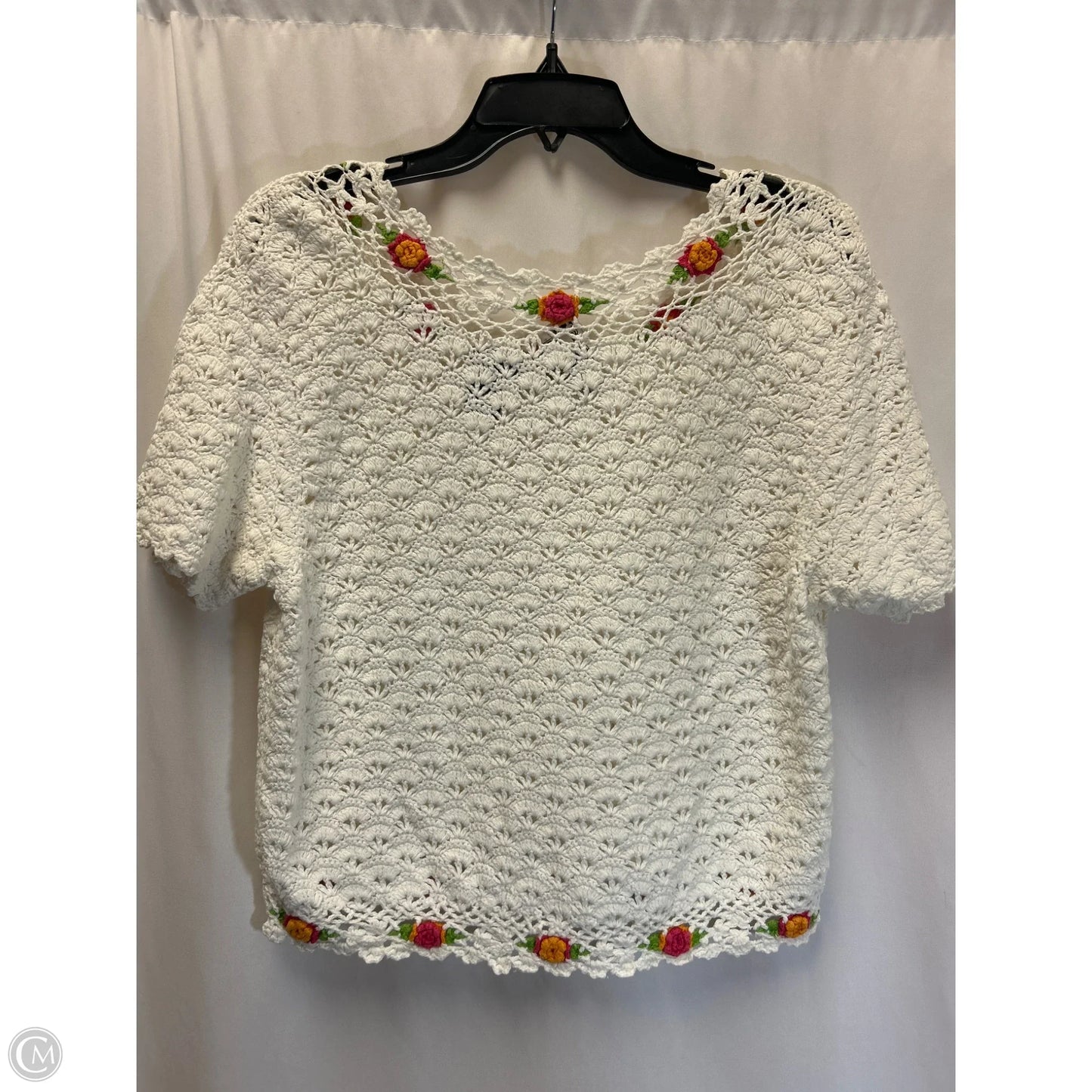 Sweater By Liz Sport In White, Size: S