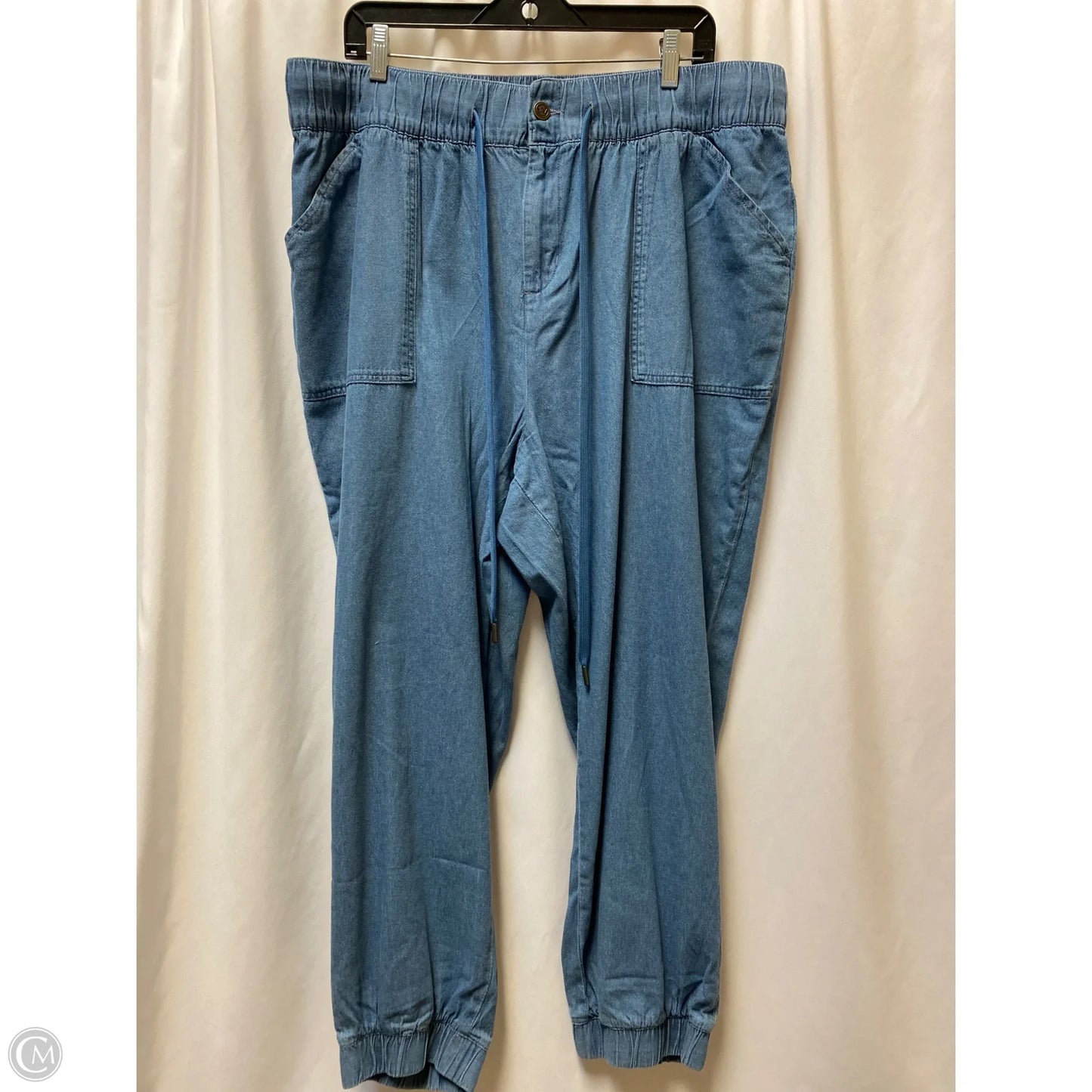 Pants Lounge By Clothes Mentor In Blue, Size: 3x