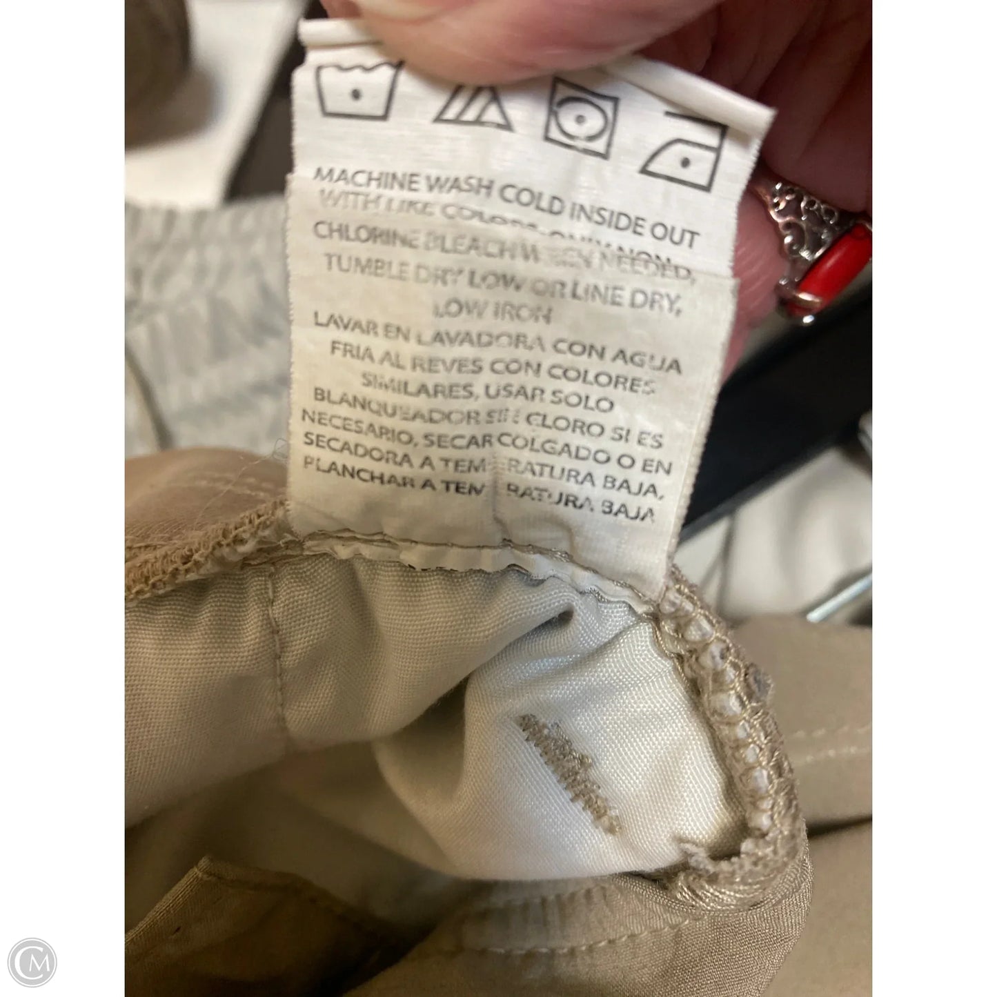 Capris By Lee In Tan, Size: 14