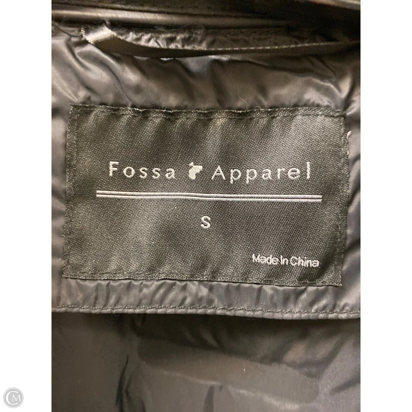 Jacket Moto By Clothes Mentor In Black, Size: S