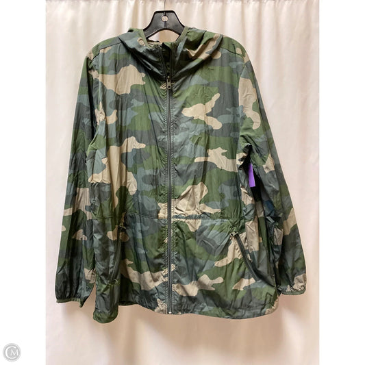 Jacket Windbreaker By Aerie In Camouflage Print, Size: L