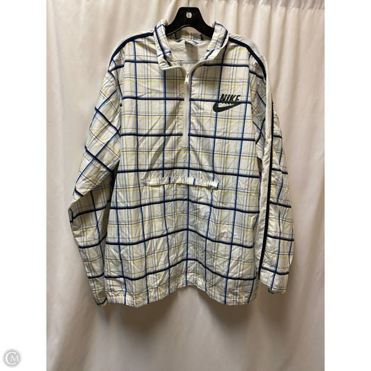 Jacket Windbreaker By Nike In Blue, Size: L