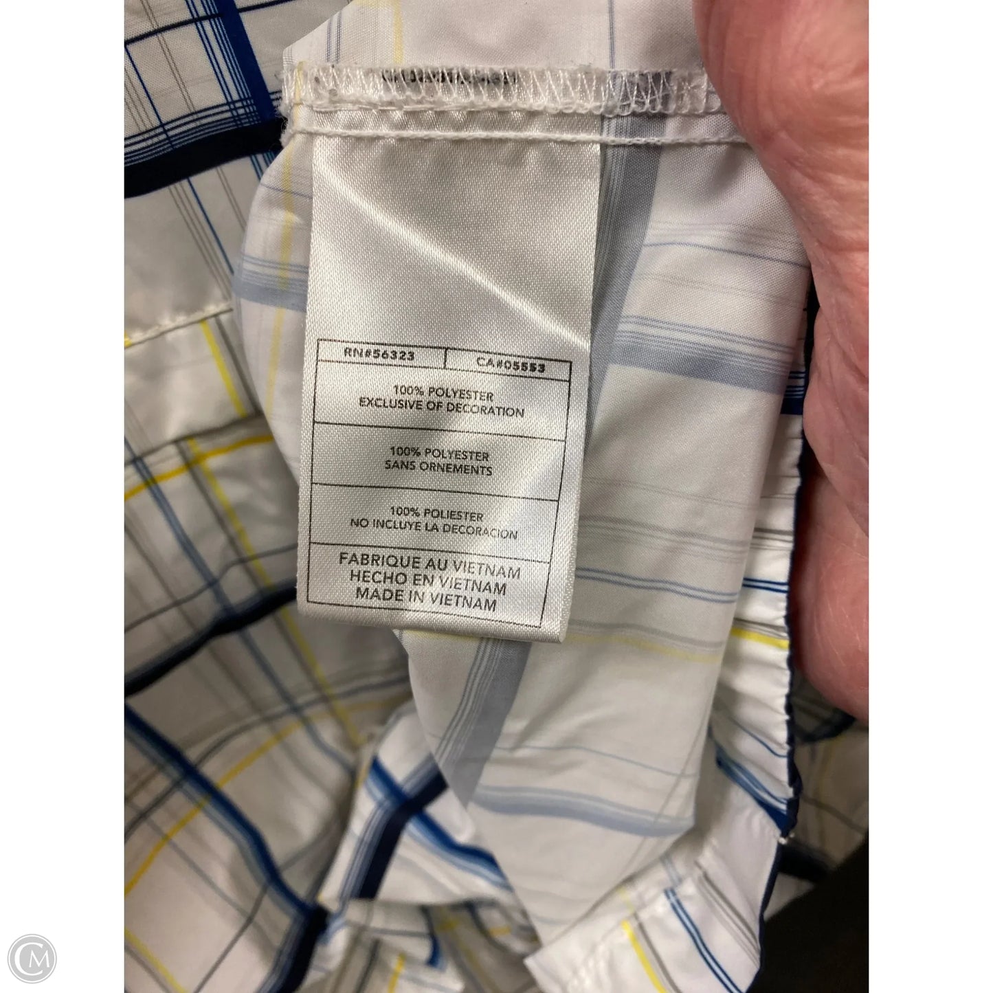 Jacket Windbreaker By Nike In Blue, Size: L