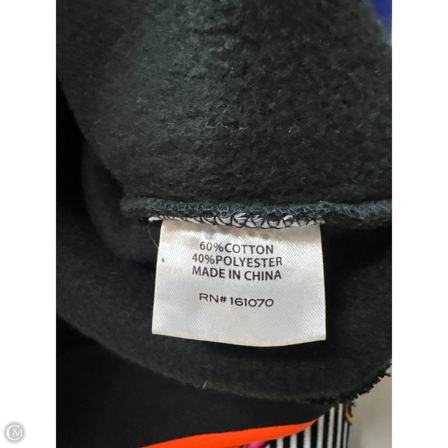 Sweatshirt Hoodie By Clothes Mentor In Black, Size: M