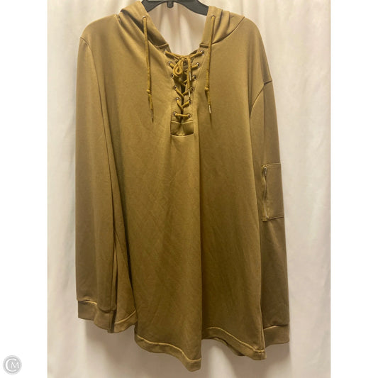 Top Long Sleeve By Clothes Mentor In Brown, Size: 3x