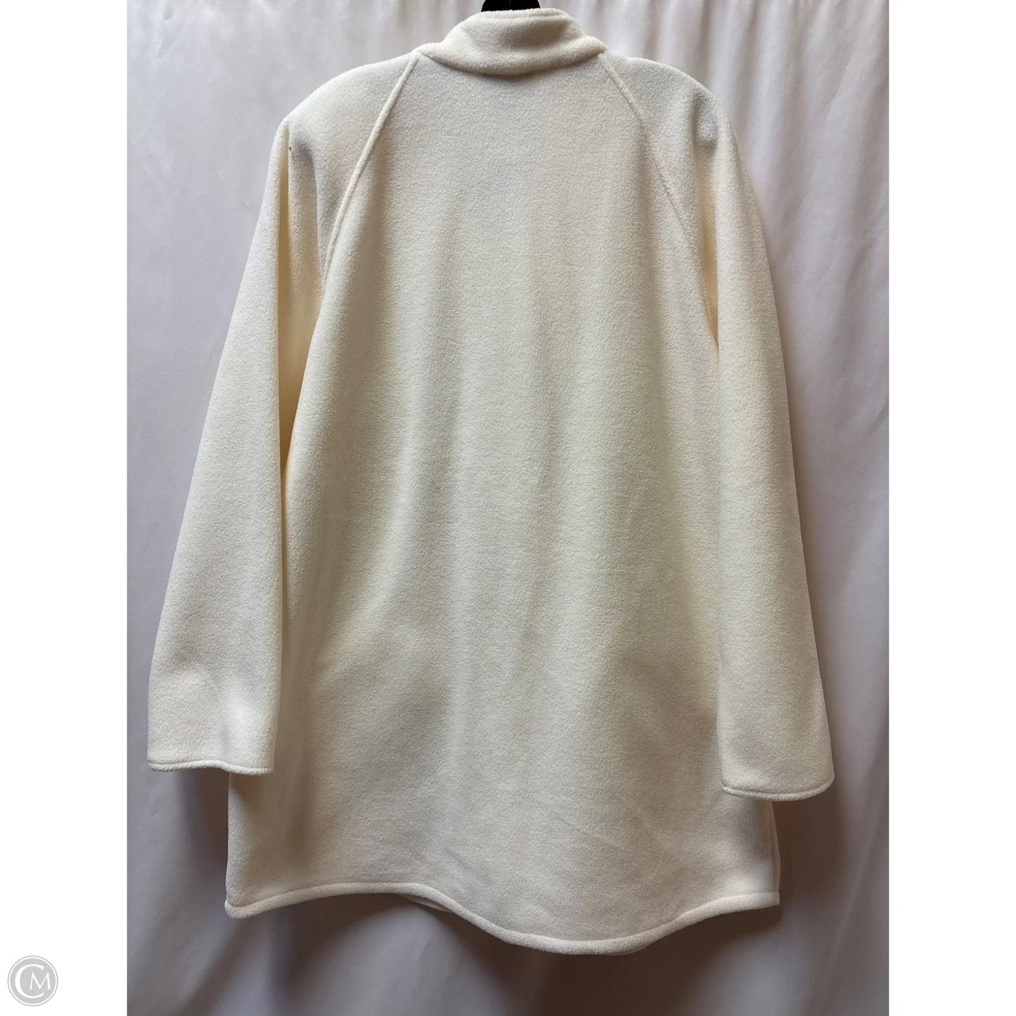 Coat Faux Fur & Sherpa By Blair In Cream, Size: L