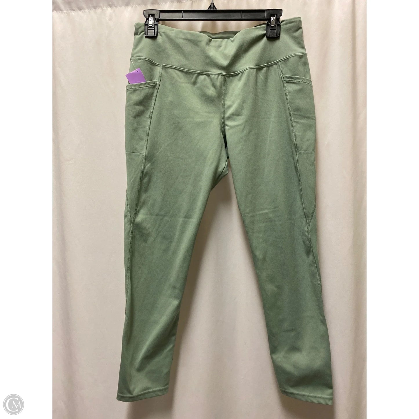 Athletic Leggings By Jockey In Green, Size: L
