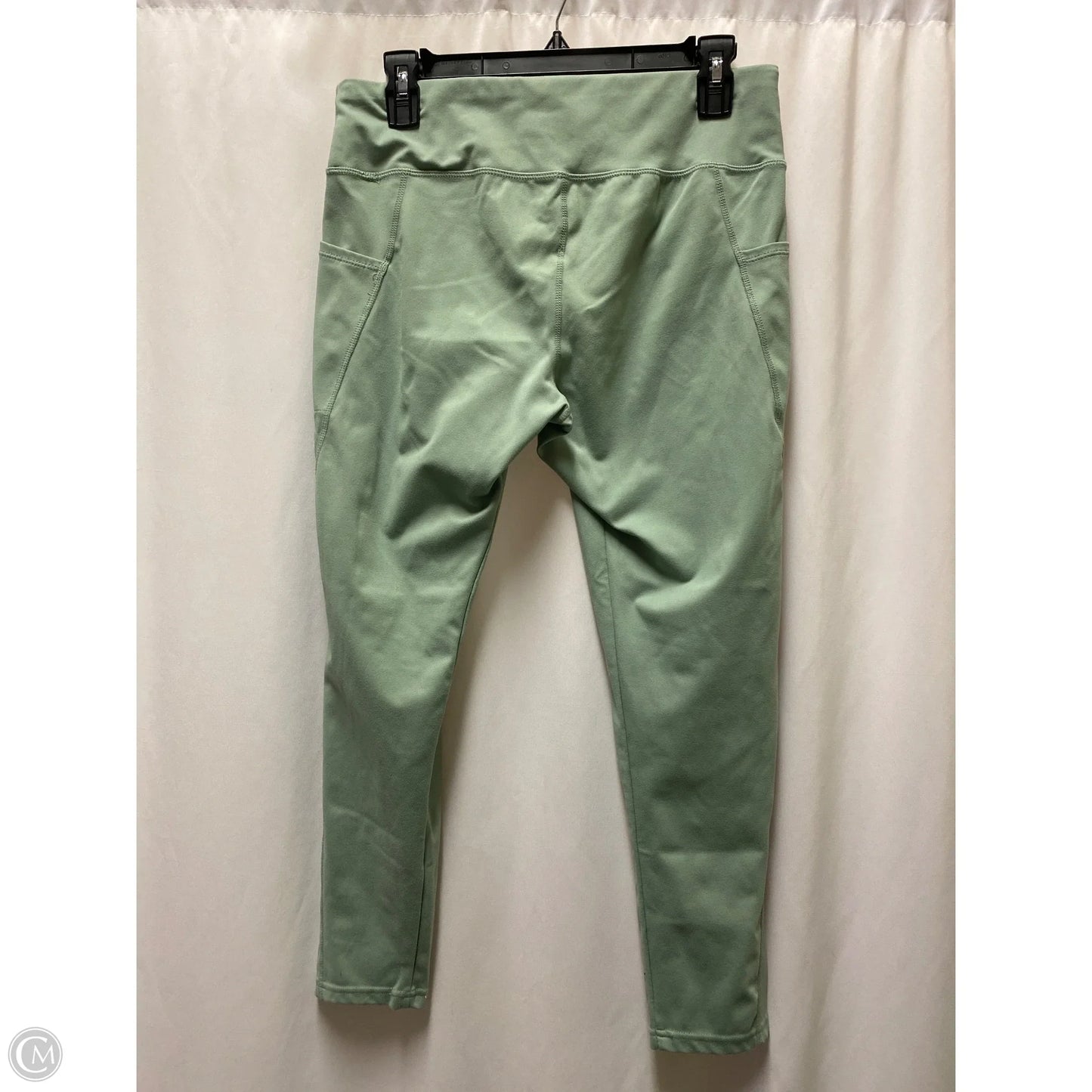 Athletic Leggings By Jockey In Green, Size: L