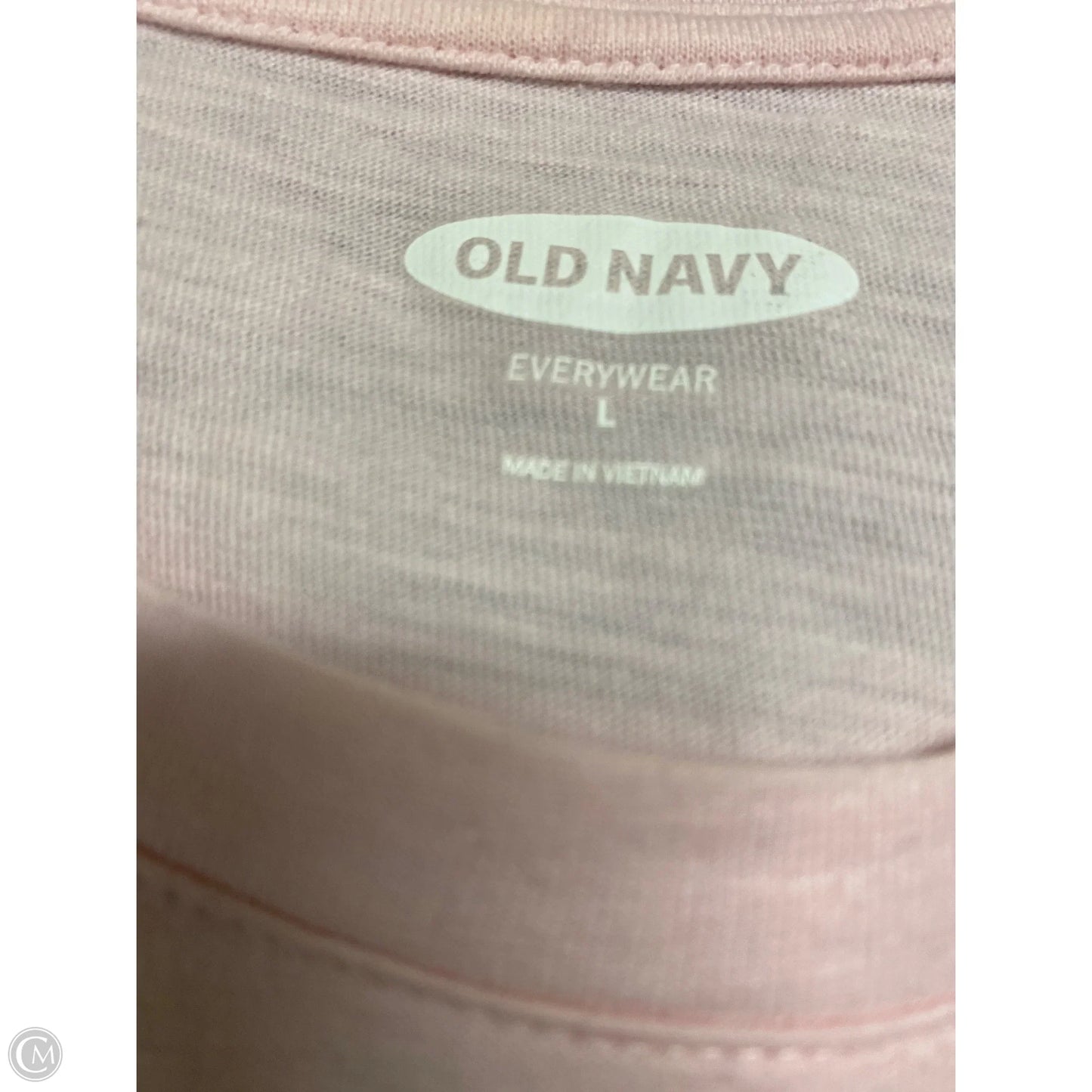 Top Short Sleeve By Old Navy In Pink, Size: L