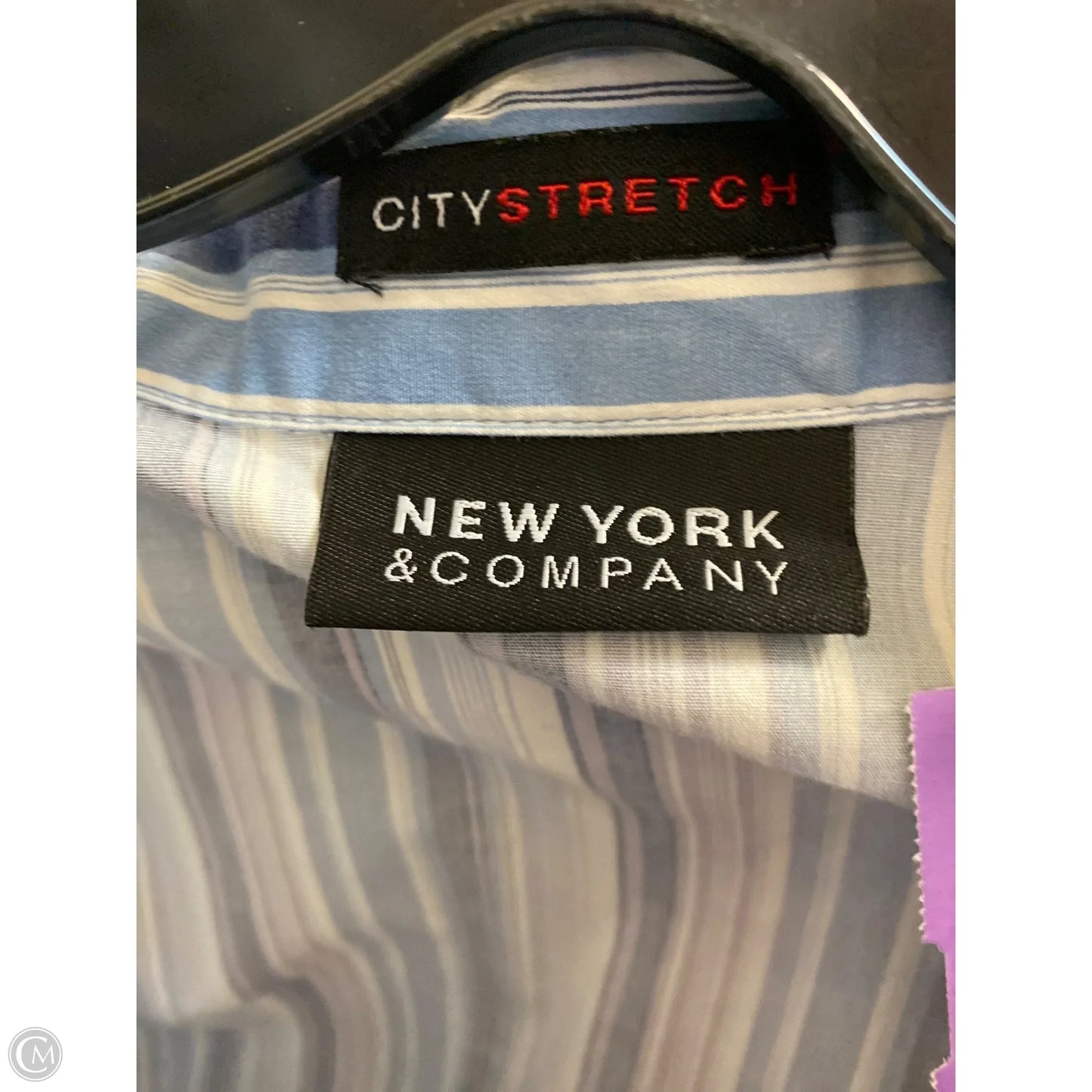 Top Long Sleeve By New York And Co In Purple, Size: Xl