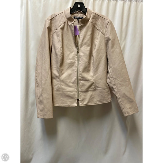 Jacket Moto By Baccini In Pink, Size: L