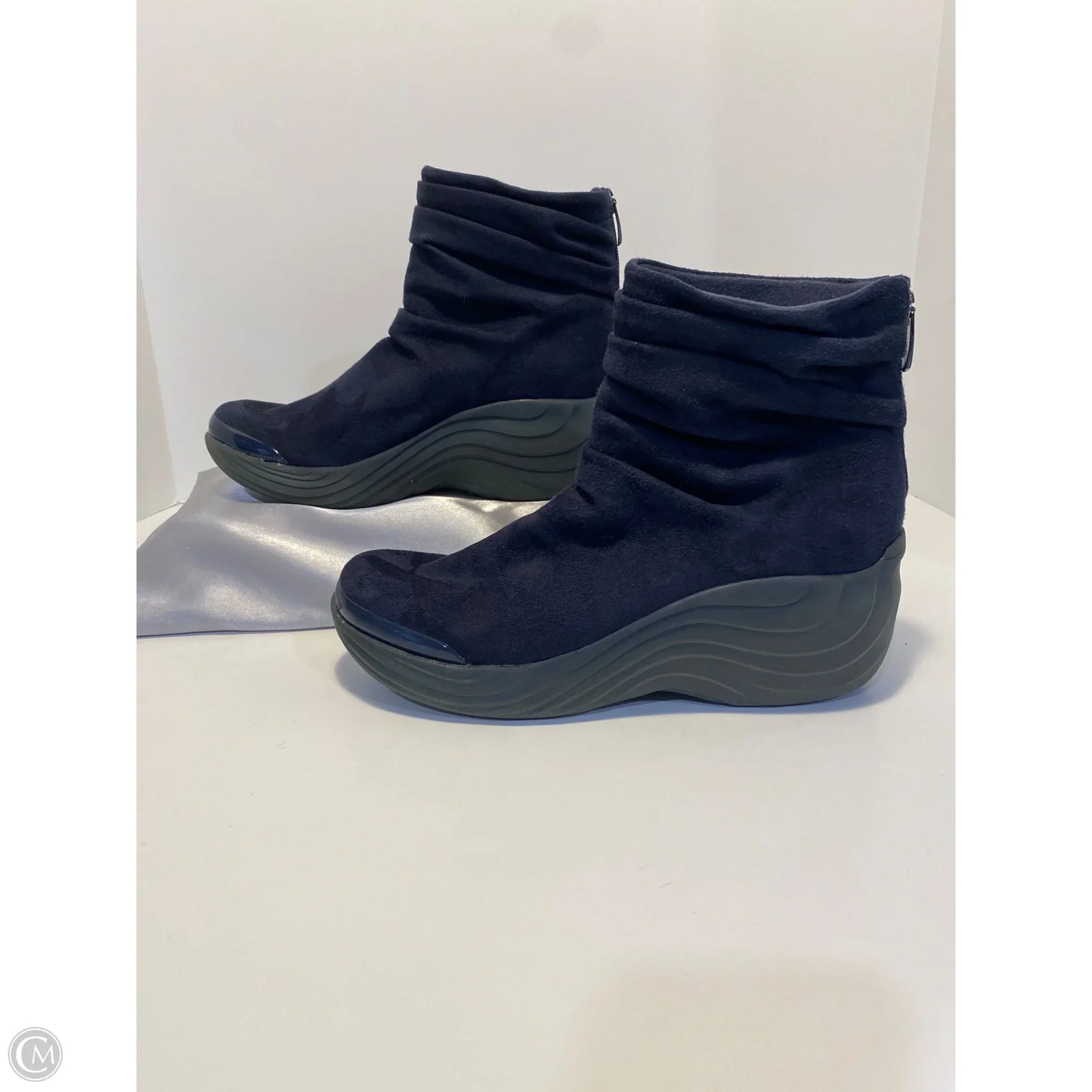 Boots Ankle Flats By Bzees In Blue, Size: 9