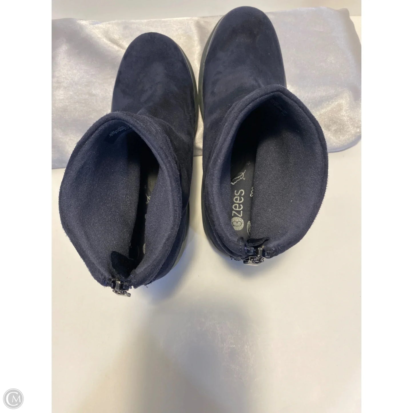 Boots Ankle Flats By Bzees In Blue, Size: 9