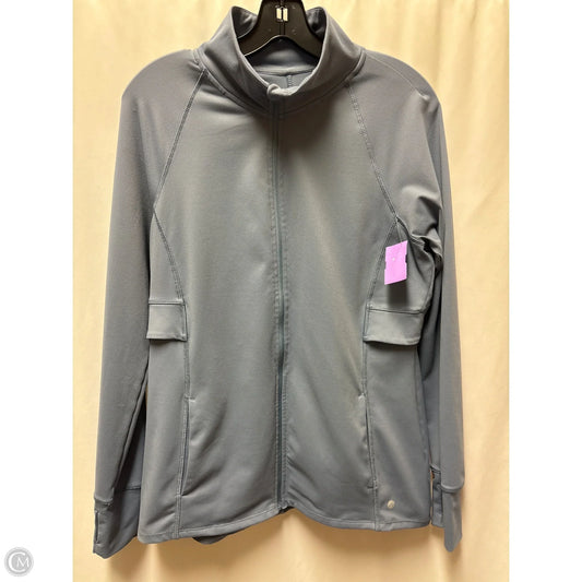 Athletic Jacket By Apana In Blue, Size: L
