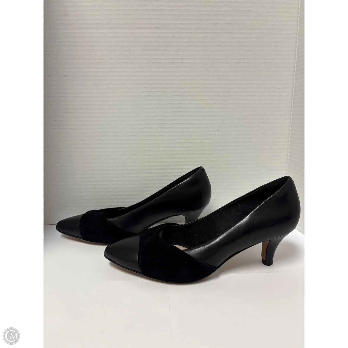Shoes Heels Kitten By Clarks In Black, Size: 8
