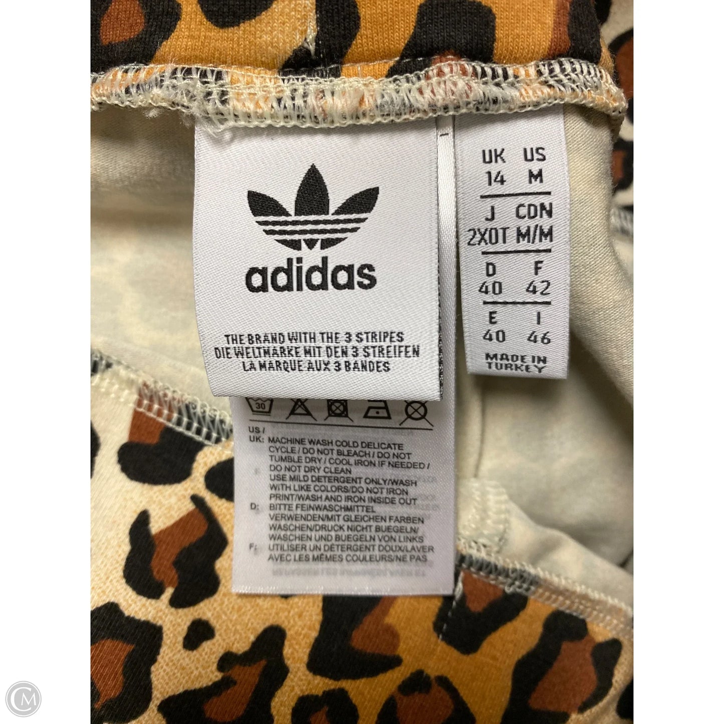 Athletic Shorts By Adidas In Animal Print, Size: M