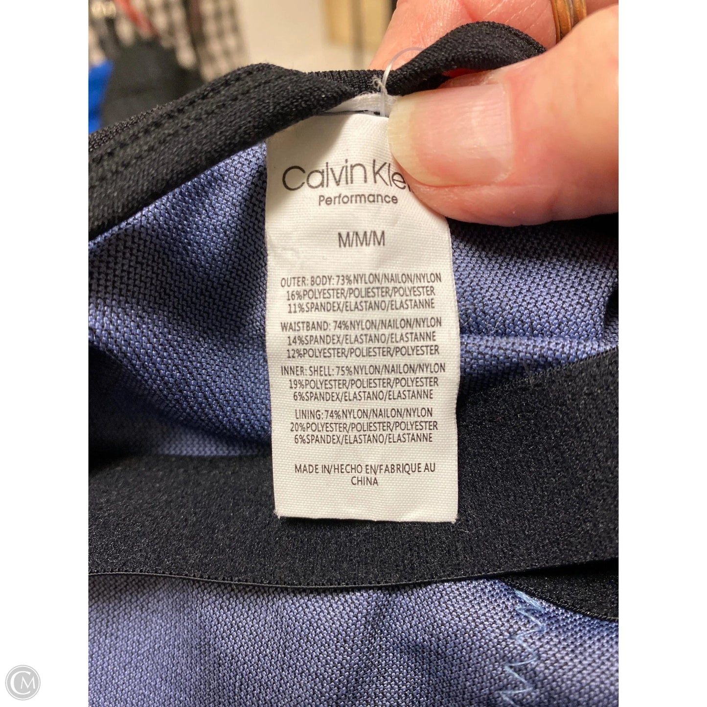 Athletic Dress By Calvin Klein In Blue, Size: M