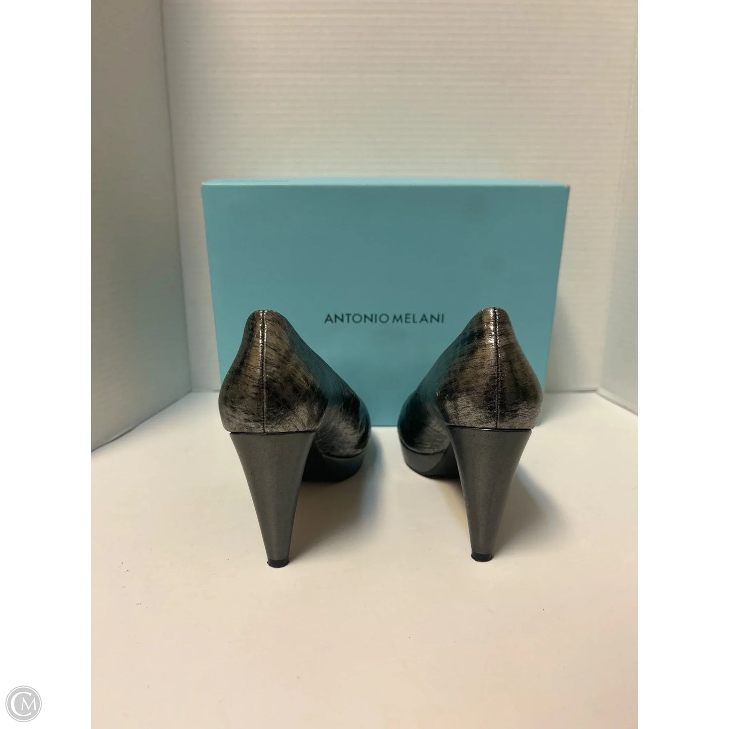 Shoes Heels Stiletto By Antonio Melani In Silver, Size: 9