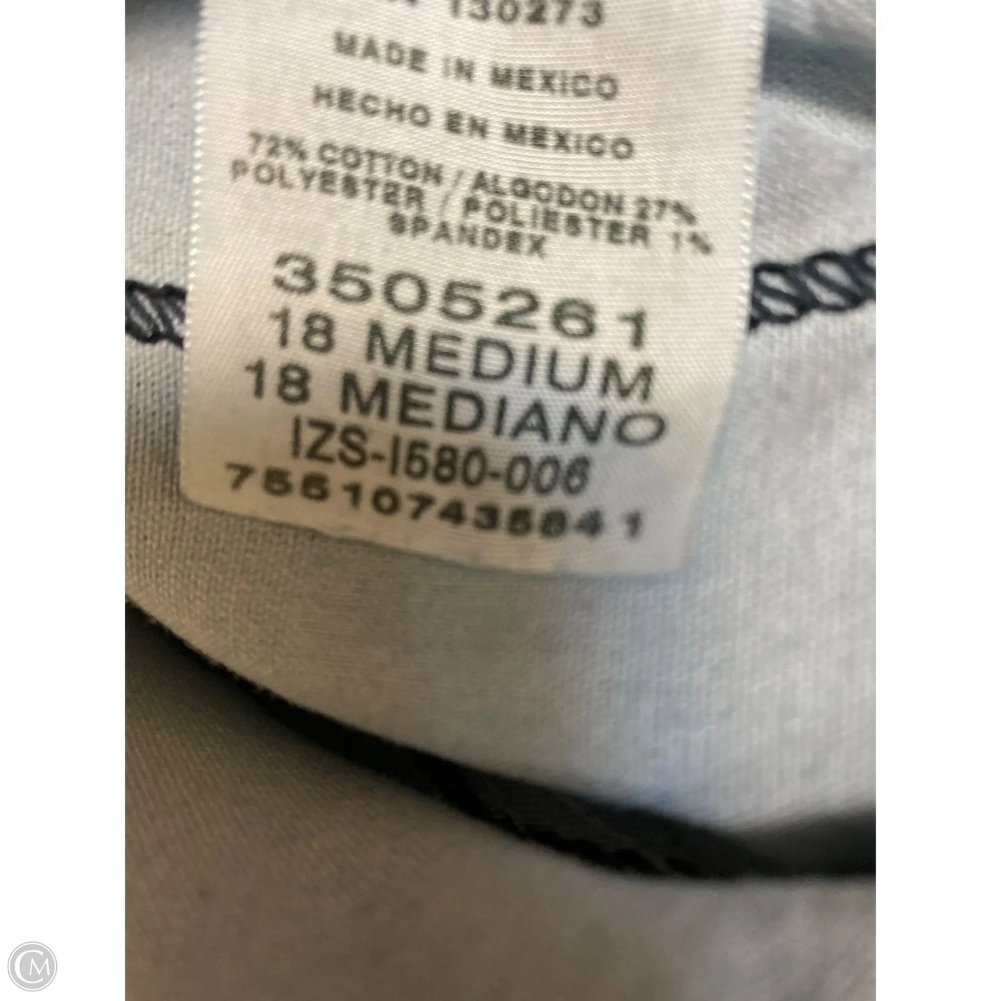 Jeans Straight By Lee In Blue Denim, Size: 18