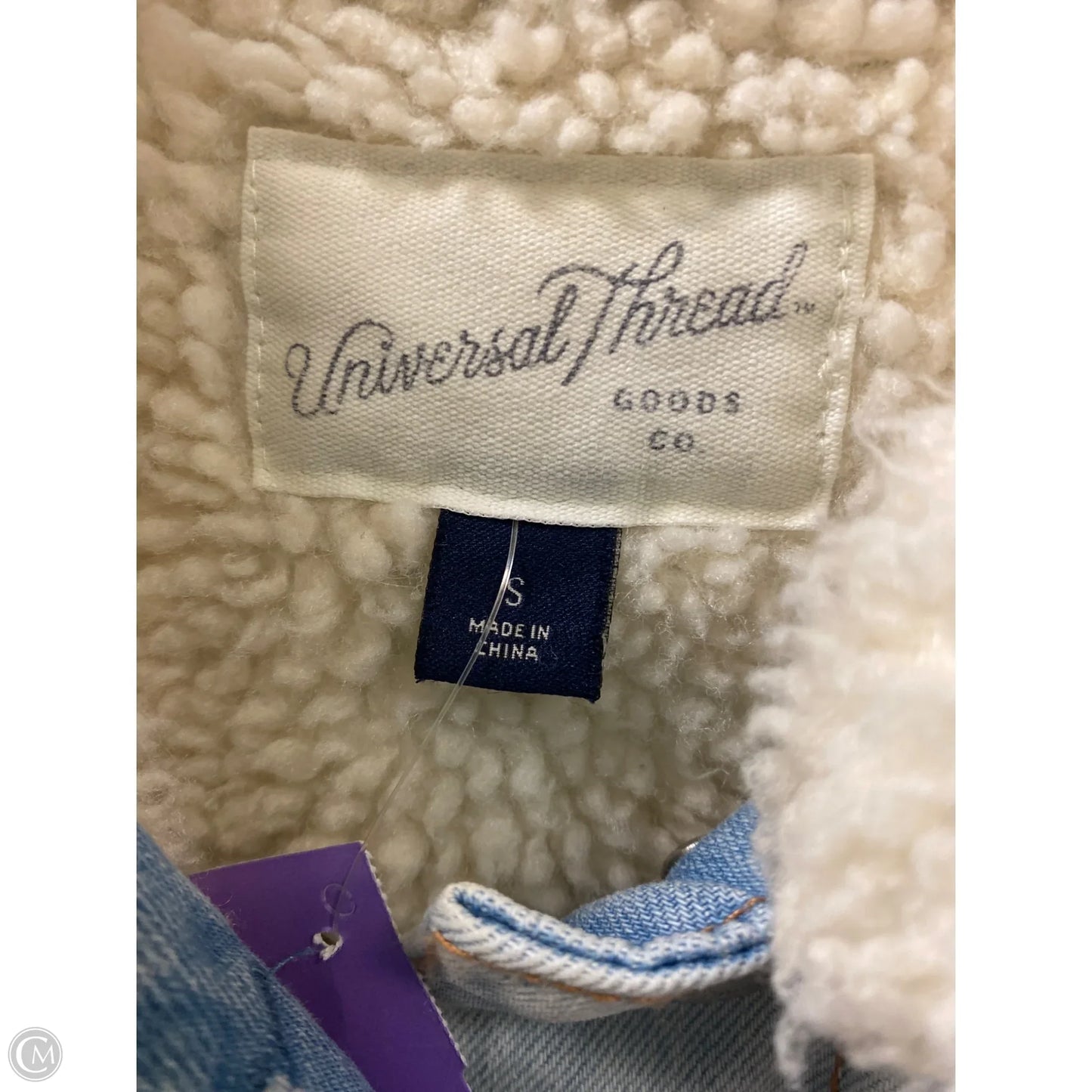 Jacket Denim By Universal Thread In Blue Denim, Size: S