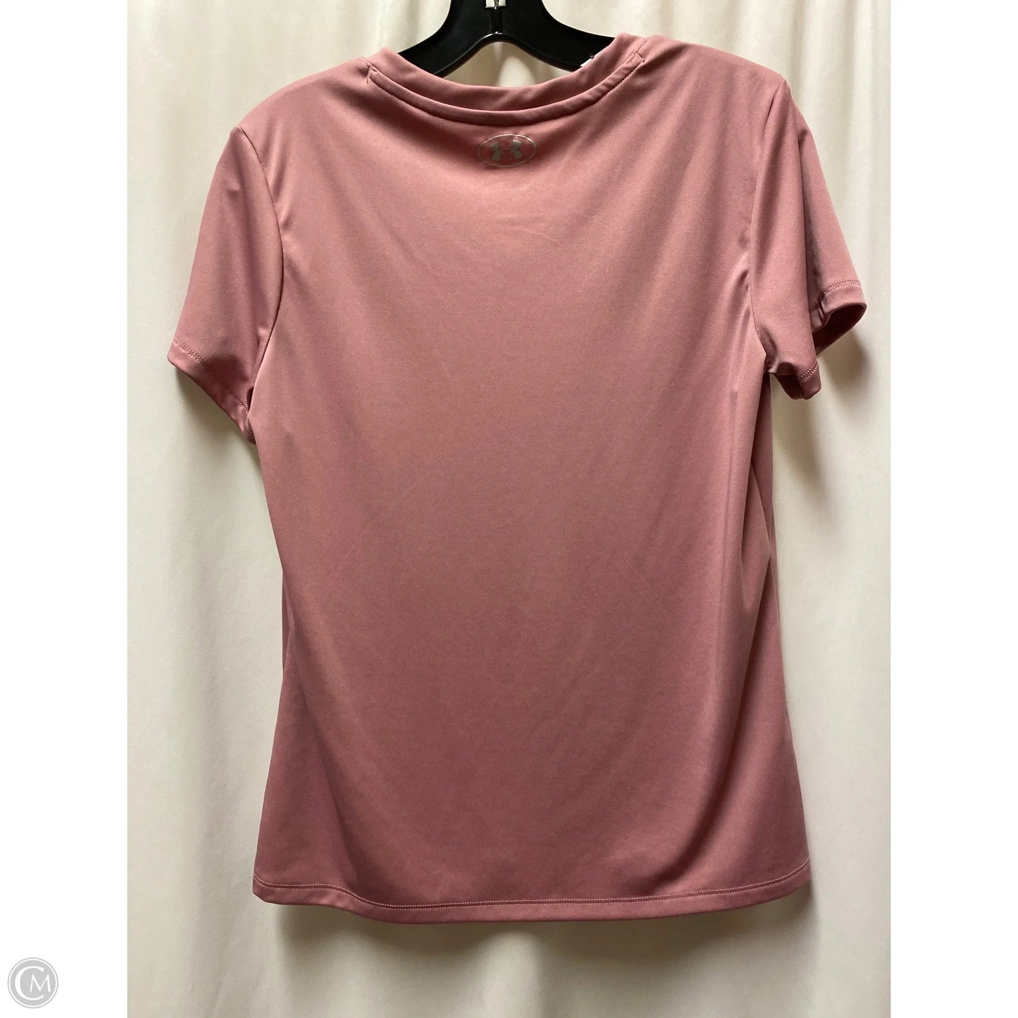 Athletic Top Short Sleeve By Under Armour In Pink, Size: S