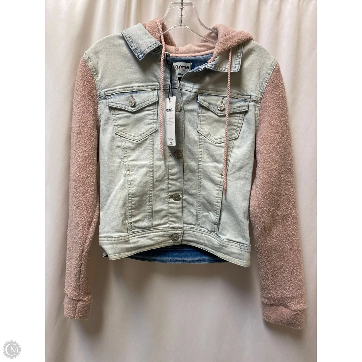 Jacket Denim By Wallflower In Blue Denim, Size: M