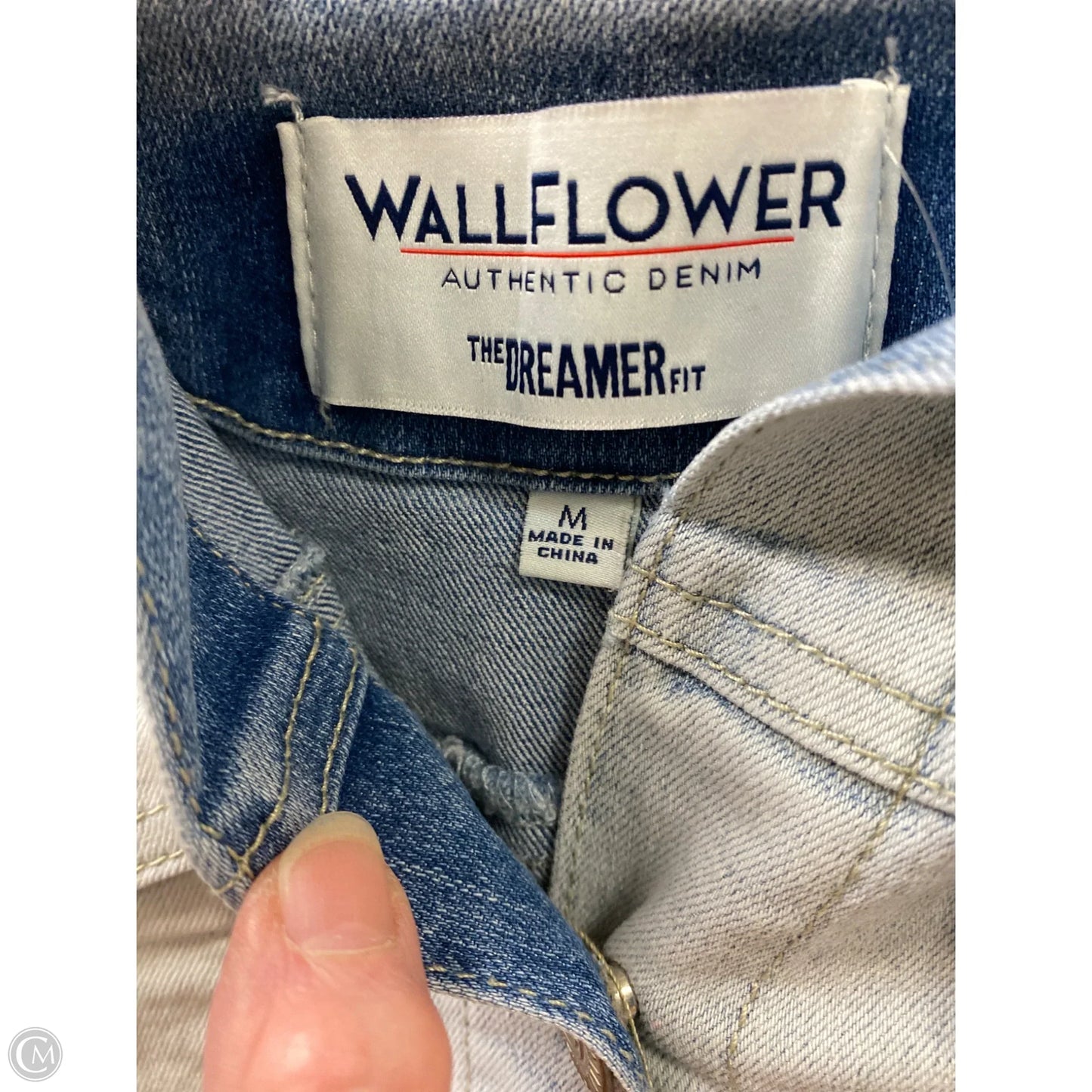 Jacket Denim By Wallflower In Blue Denim, Size: M
