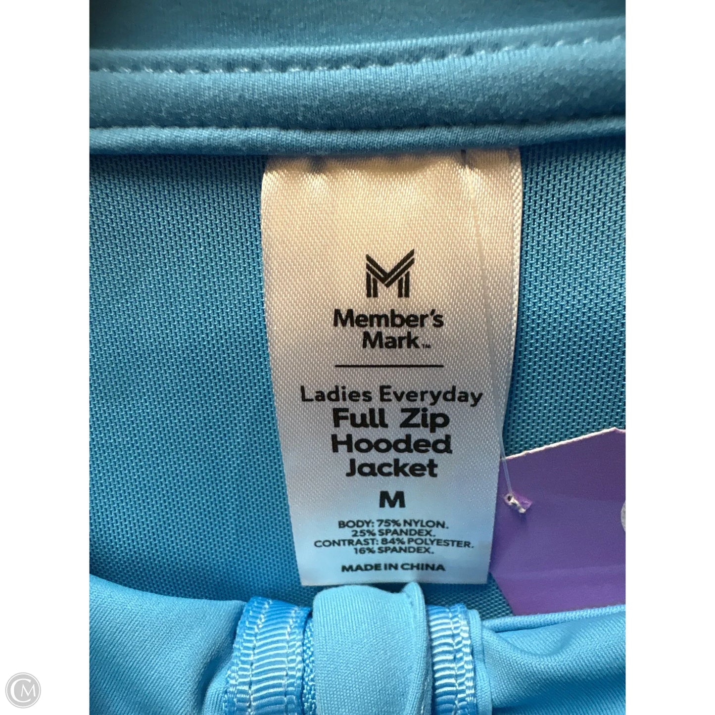 Athletic Jacket By Members Mark In Blue, Size: M