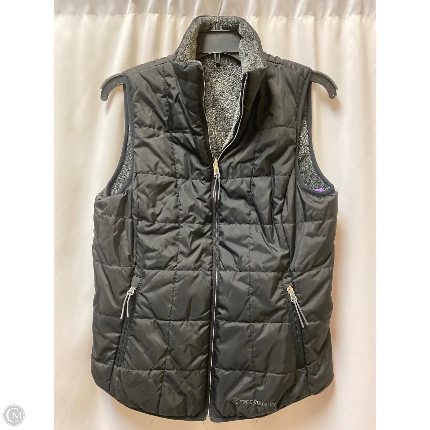 Vest Puffer & Quilted By Free Country In Black, Size: S