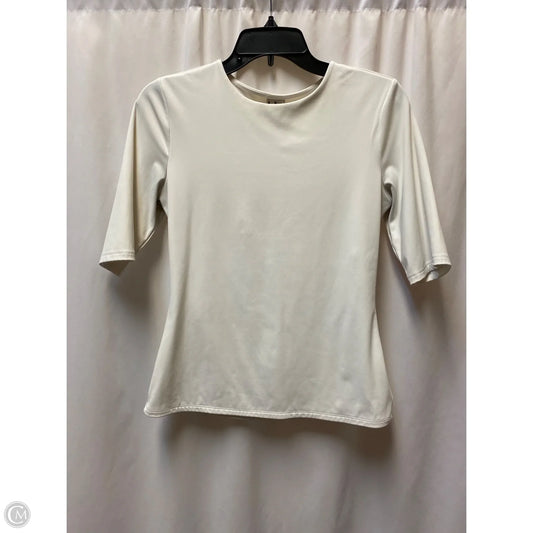 Top Short Sleeve By Worthington In White, Size: M