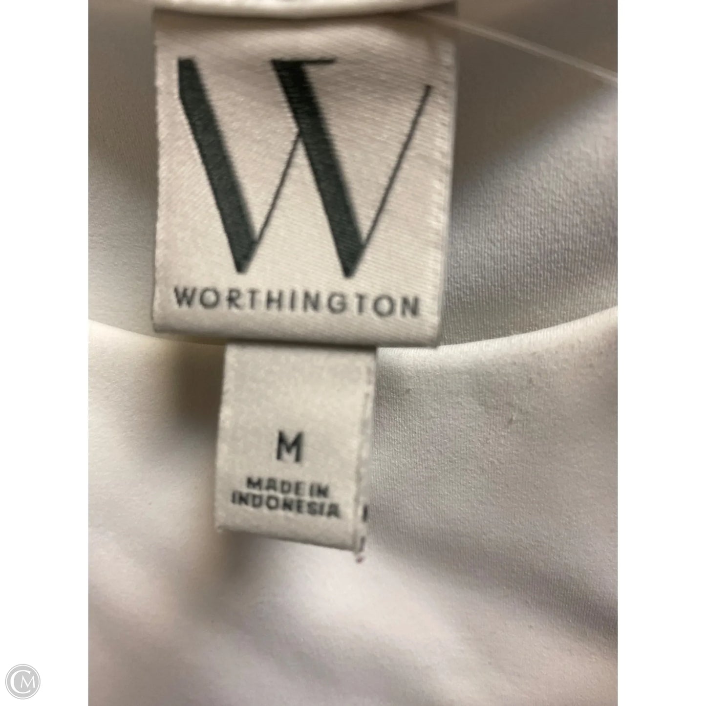 Top Short Sleeve By Worthington In White, Size: M
