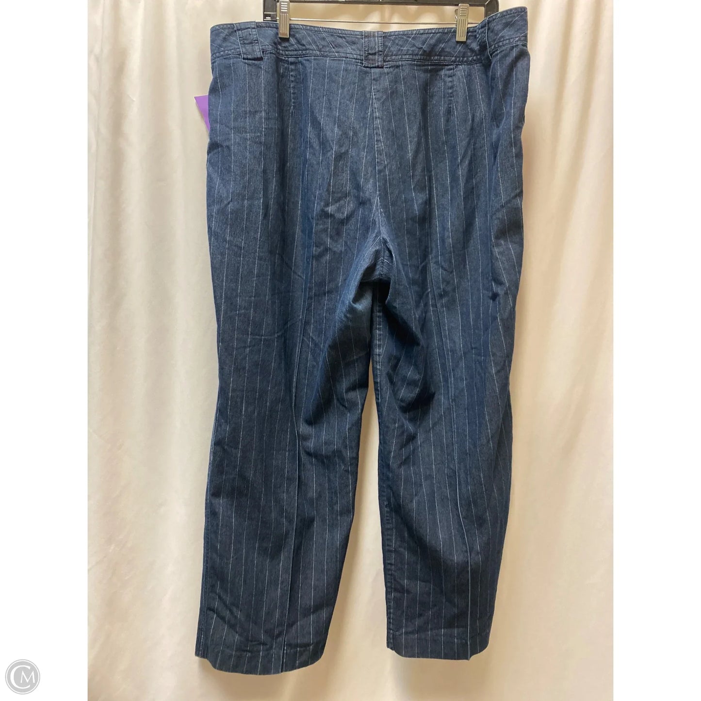 Pants Other By Larry Levine In Blue, Size: 1x