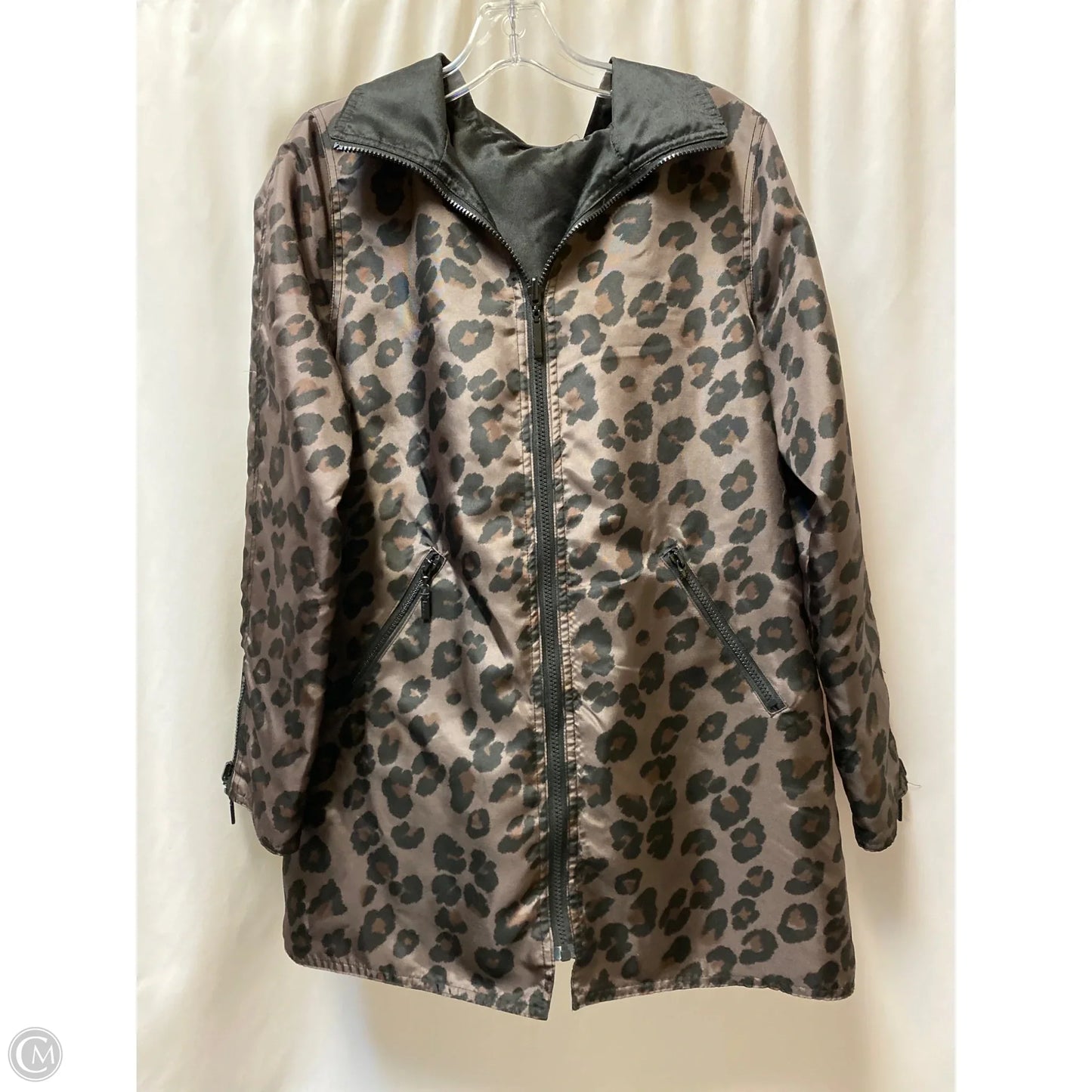 Jacket Utility By Clothes Mentor In Black, Size: L