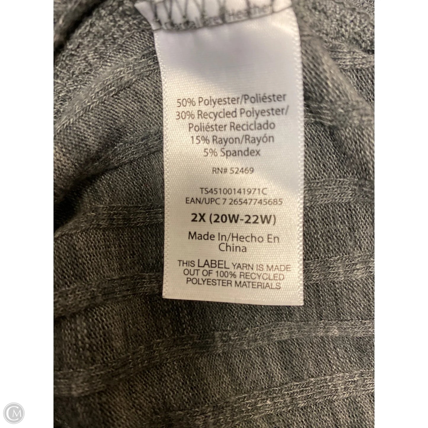 Dress Casual Maxi By Terra & Sky In Grey, Size: 2x