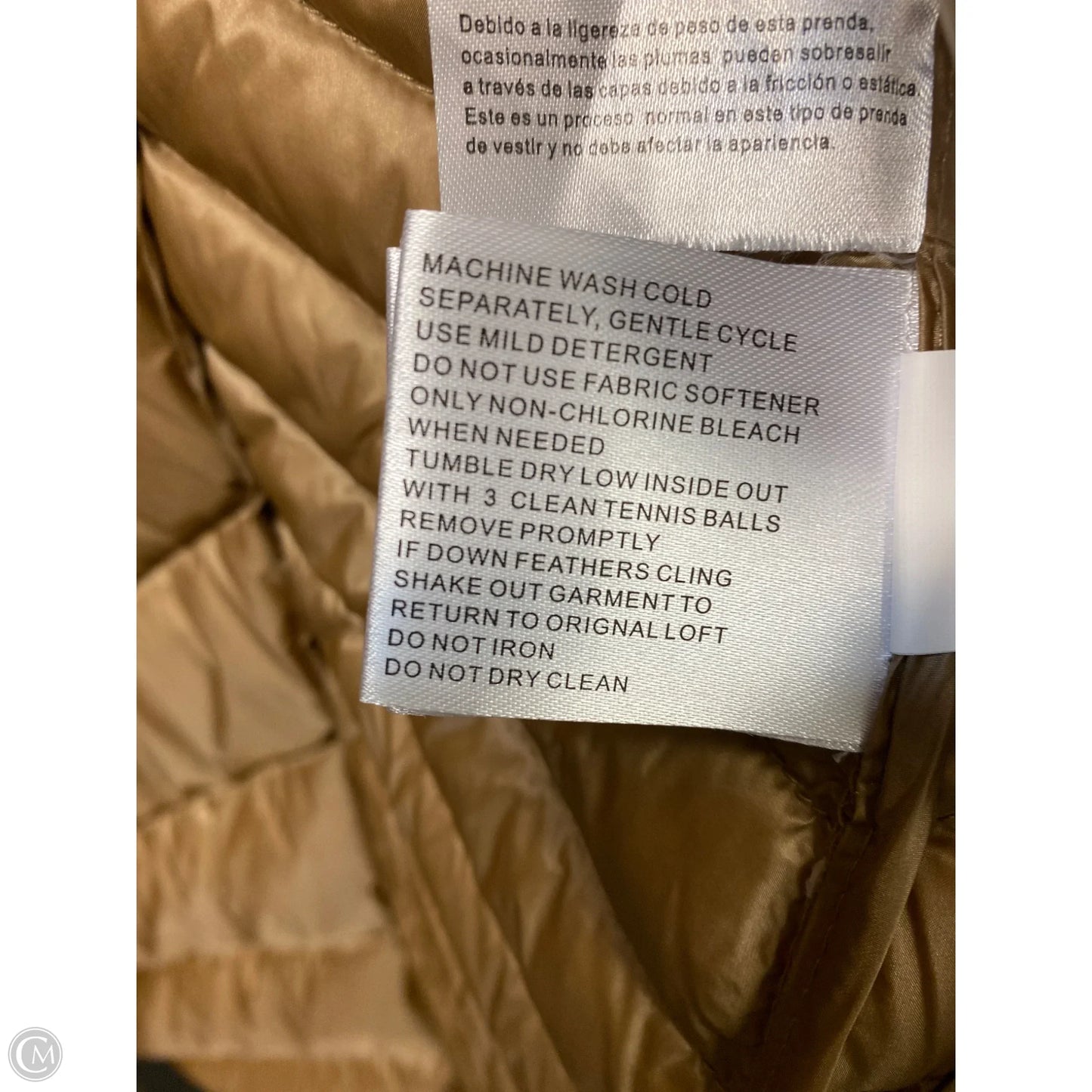 Coat Puffer & Quilted By Michael By Michael Kors In Taupe, Size: S