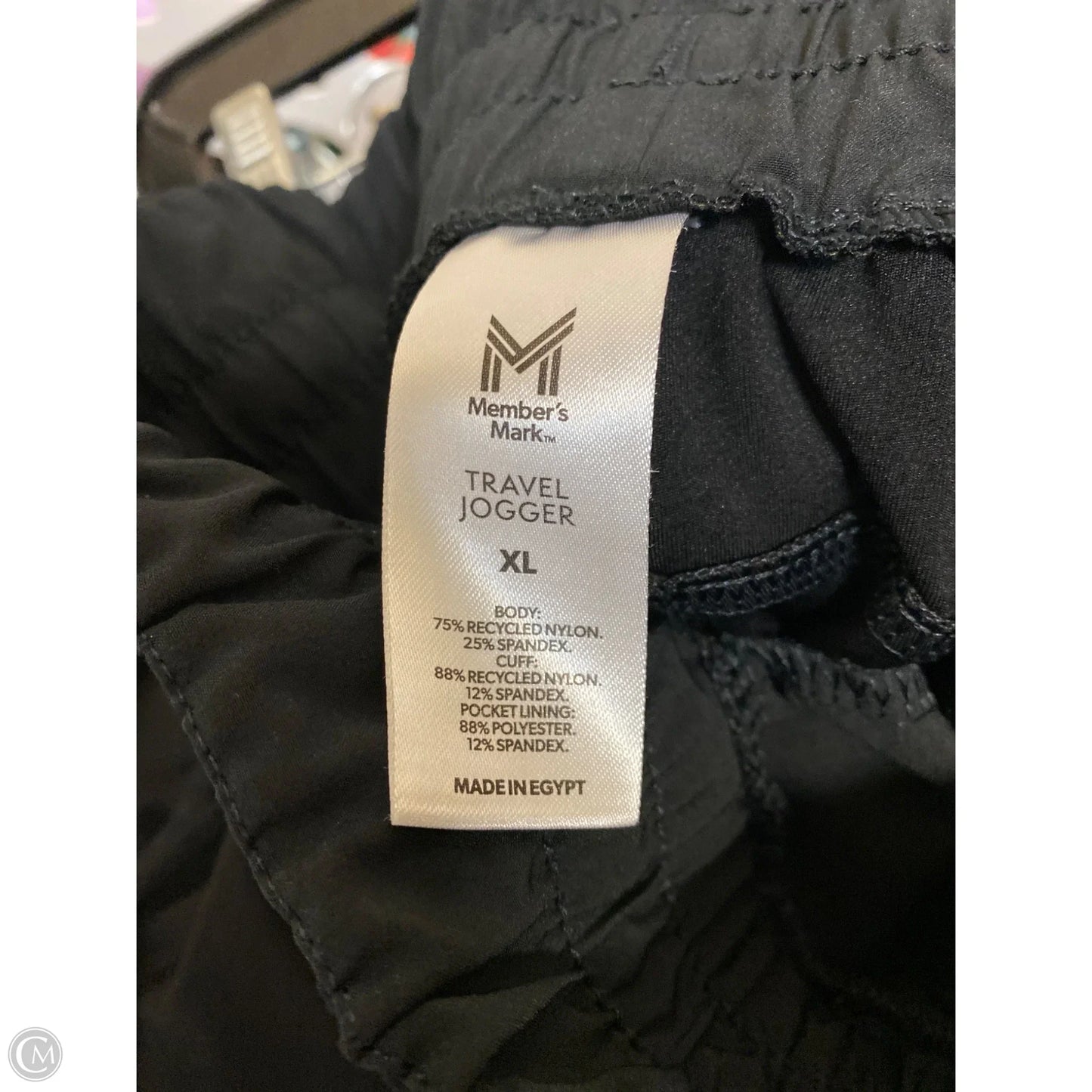 Pants Joggers By Members Mark In Black, Size: Xl