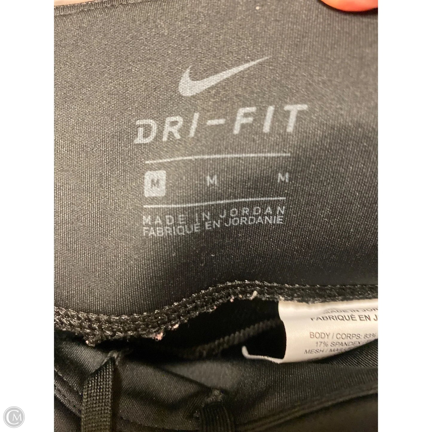 Athletic Leggings By Nike In Black, Size: M