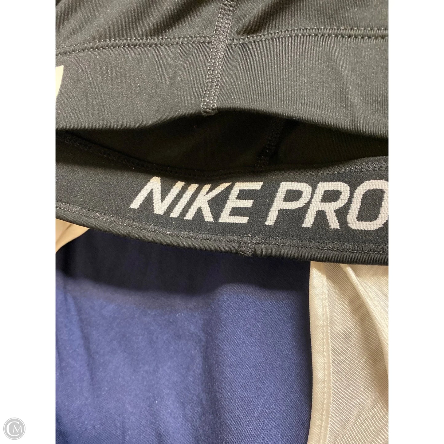 Athletic Leggings By Nike In Black, Size: L