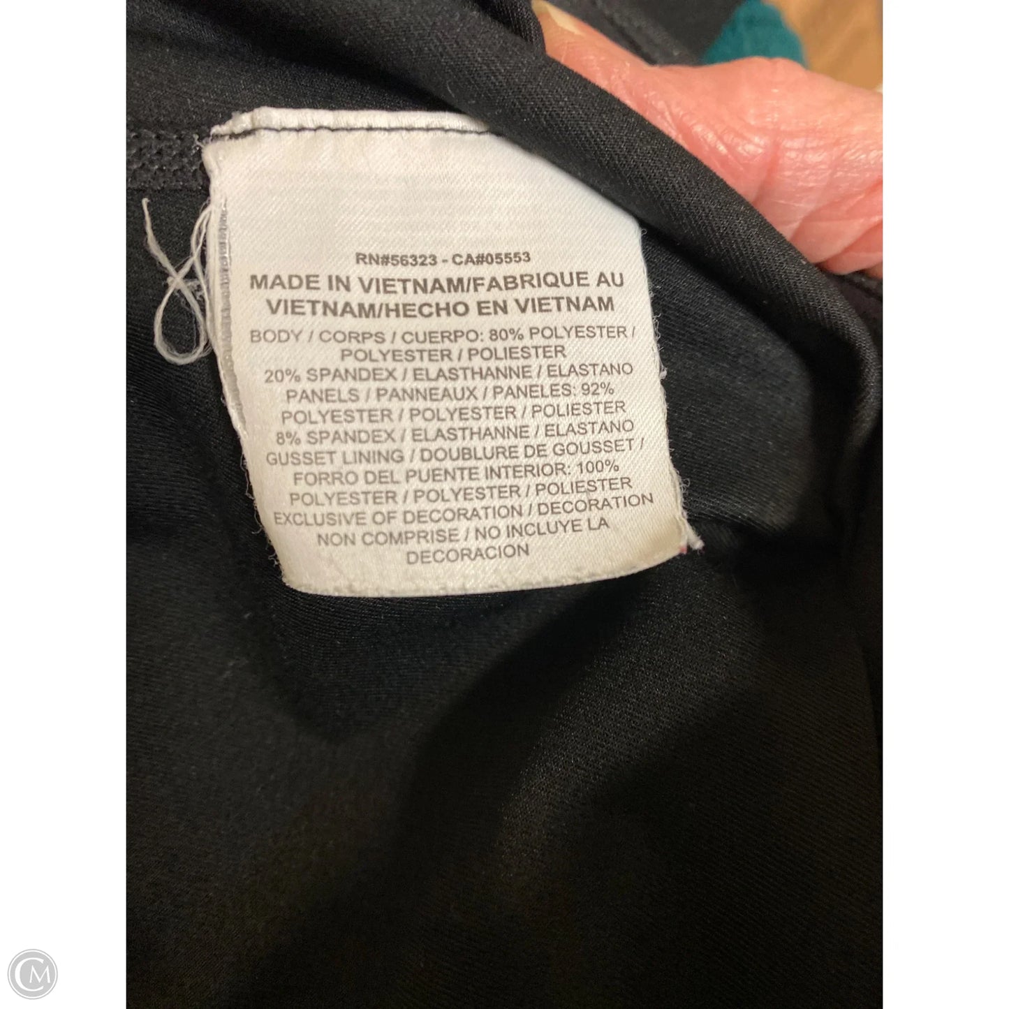 Athletic Leggings By Nike In Black, Size: L