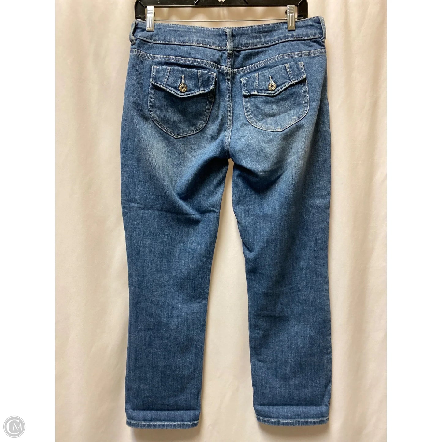 Jeans Straight By Simply Vera In Blue Denim, Size: 4
